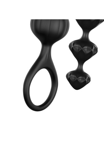 Lot de 2 chapelets noirs Love Beads Satisfyer - CC597111